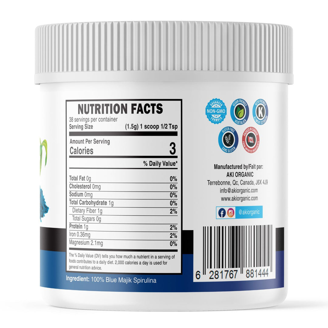 Blue Spirulina Ultra fine Powder ( 2oz / 57gr )