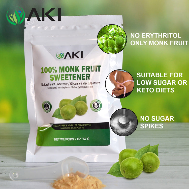 100% Pure Monk Fruit Natural (2 oz / 57 g) | Sweetener Alternatives