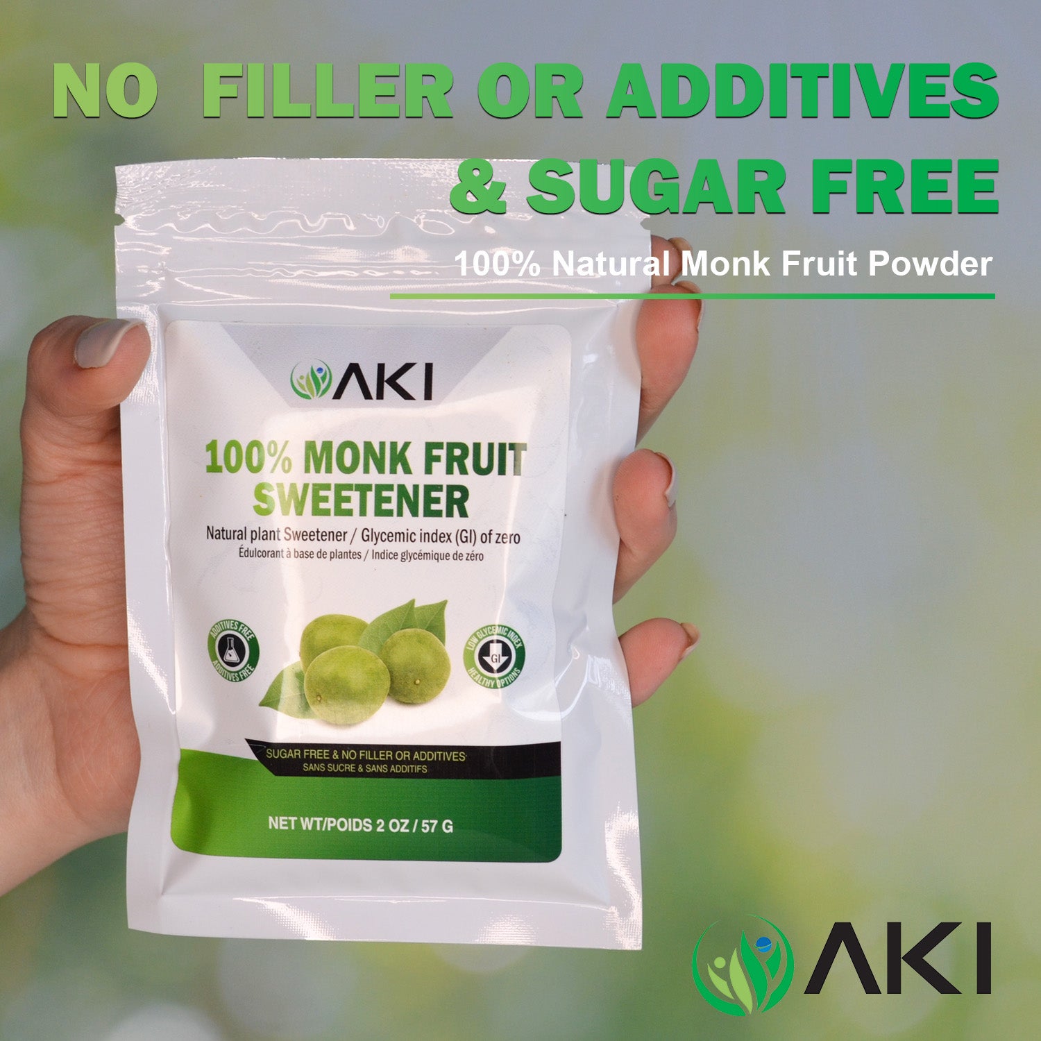 100% Pure Monk Fruit Natural (2 oz / 57 g) | Sweetener Alternatives