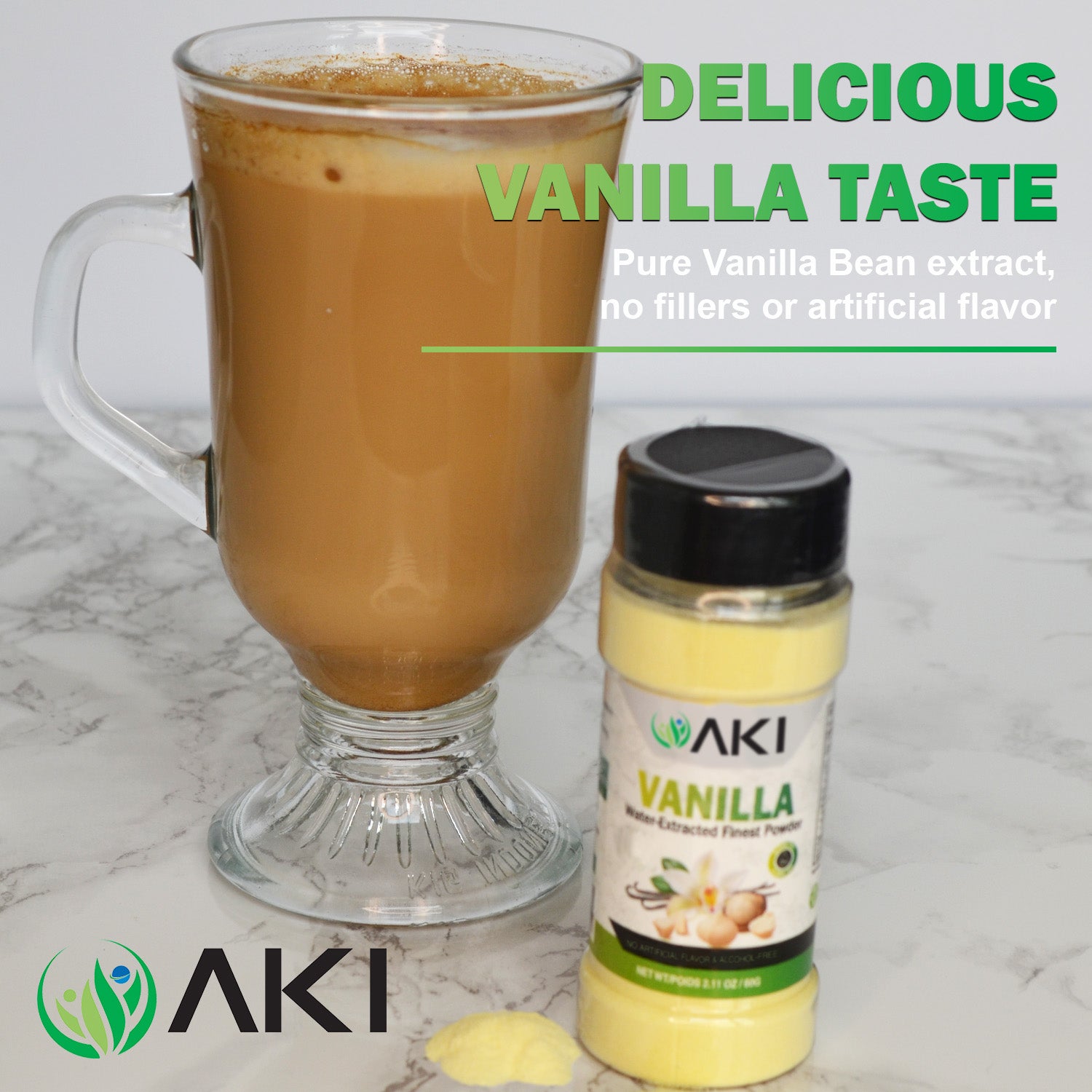 Fine Vanilla Powder Natural Extract ( 2.11 oz /60 g)