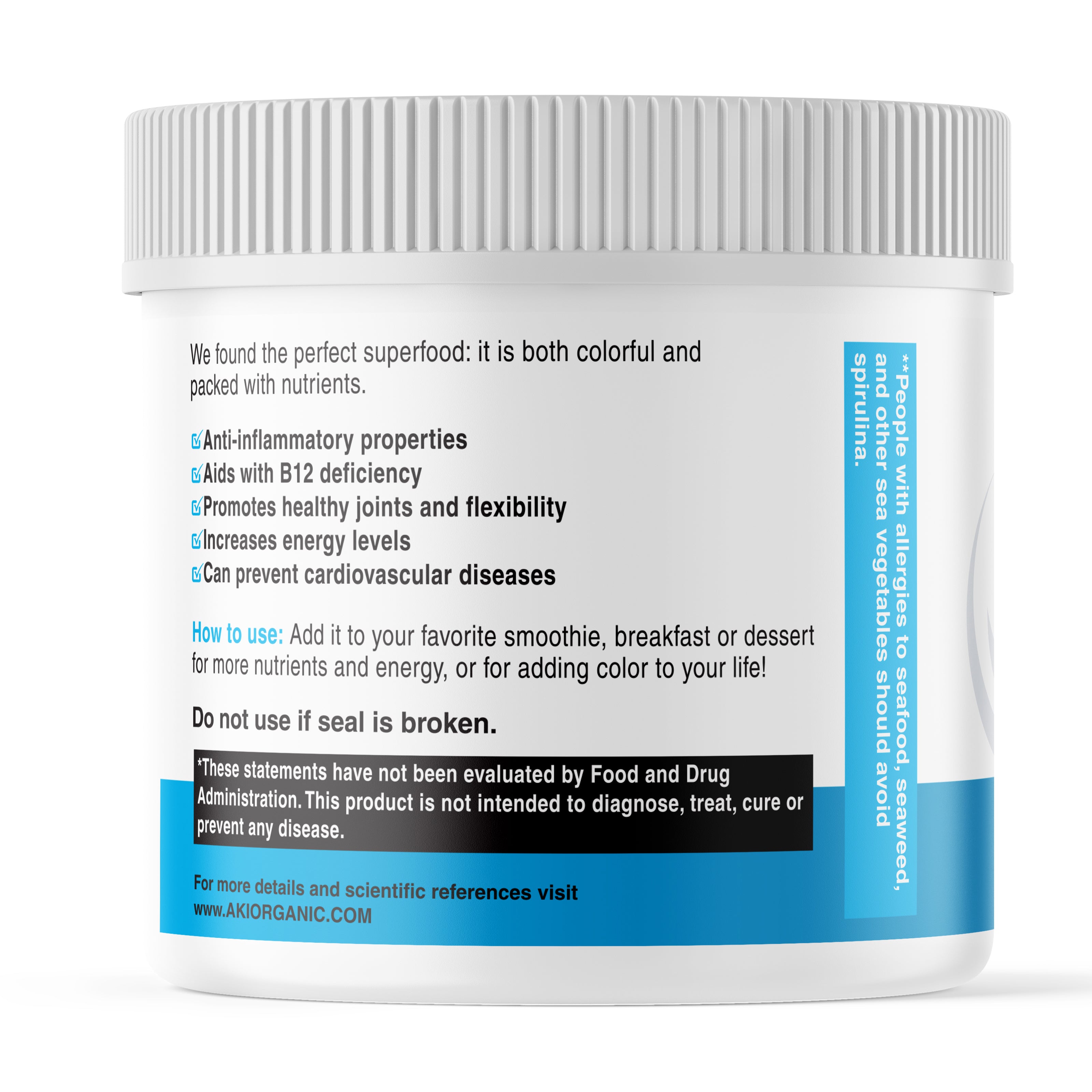 Blue Spirulina Ultra fine Powder ( 2oz / 57gr )