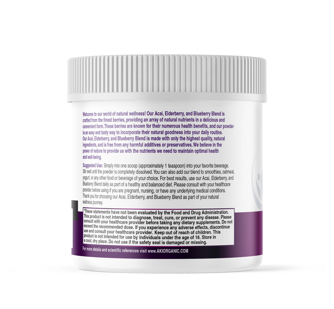 Berry Bombshell Acai - Elderberry - Blueberry Blend | Brings Together an Ideal Nutrients -(5.3 oz / 150g)