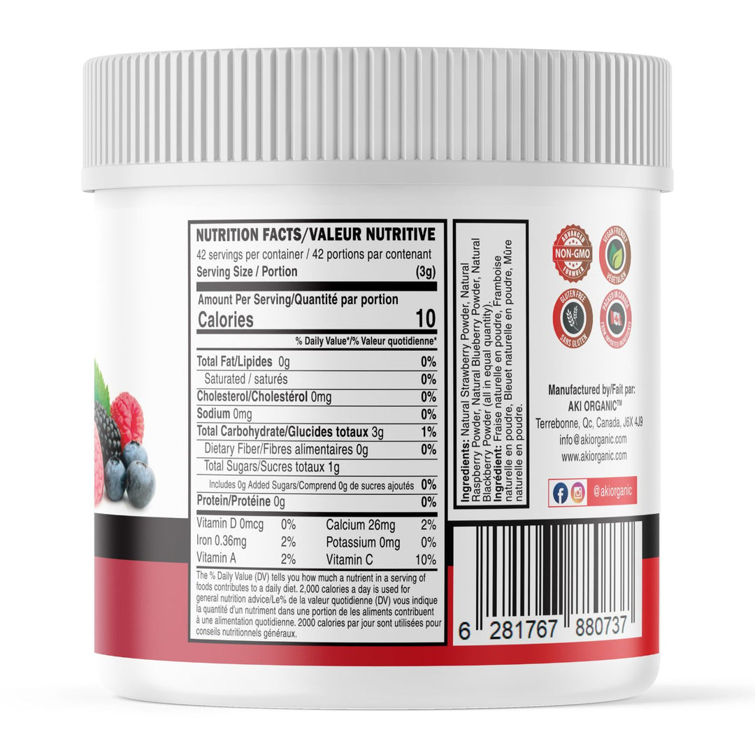 4-Berry Natural Powder Super Mix (5.29oz/150gr)