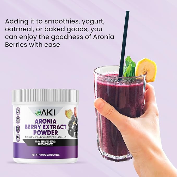 AKI Aronia Berry Extract Powder (5.30 Oz / 150 G)