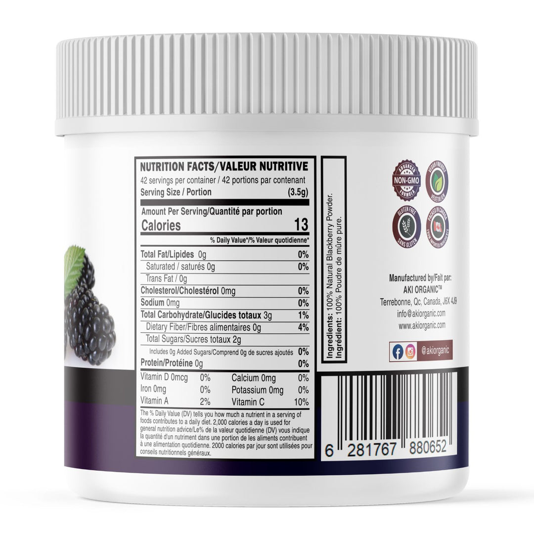 Blackberry Natural Powder (5.29Oz/150gr)