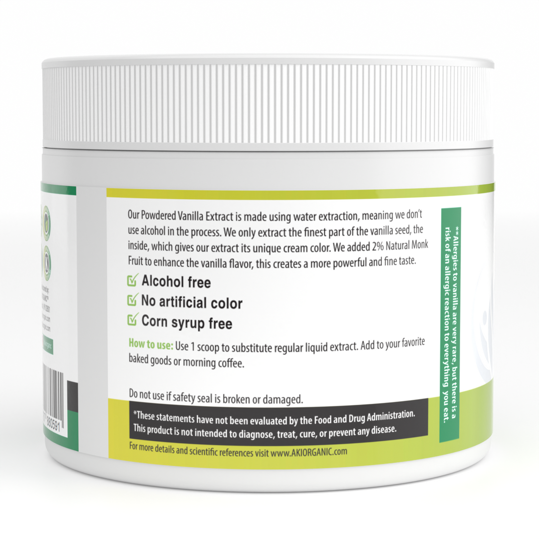 Water-Extracted VANILLA Finest Powder ( 5.29OZ /150Gr )