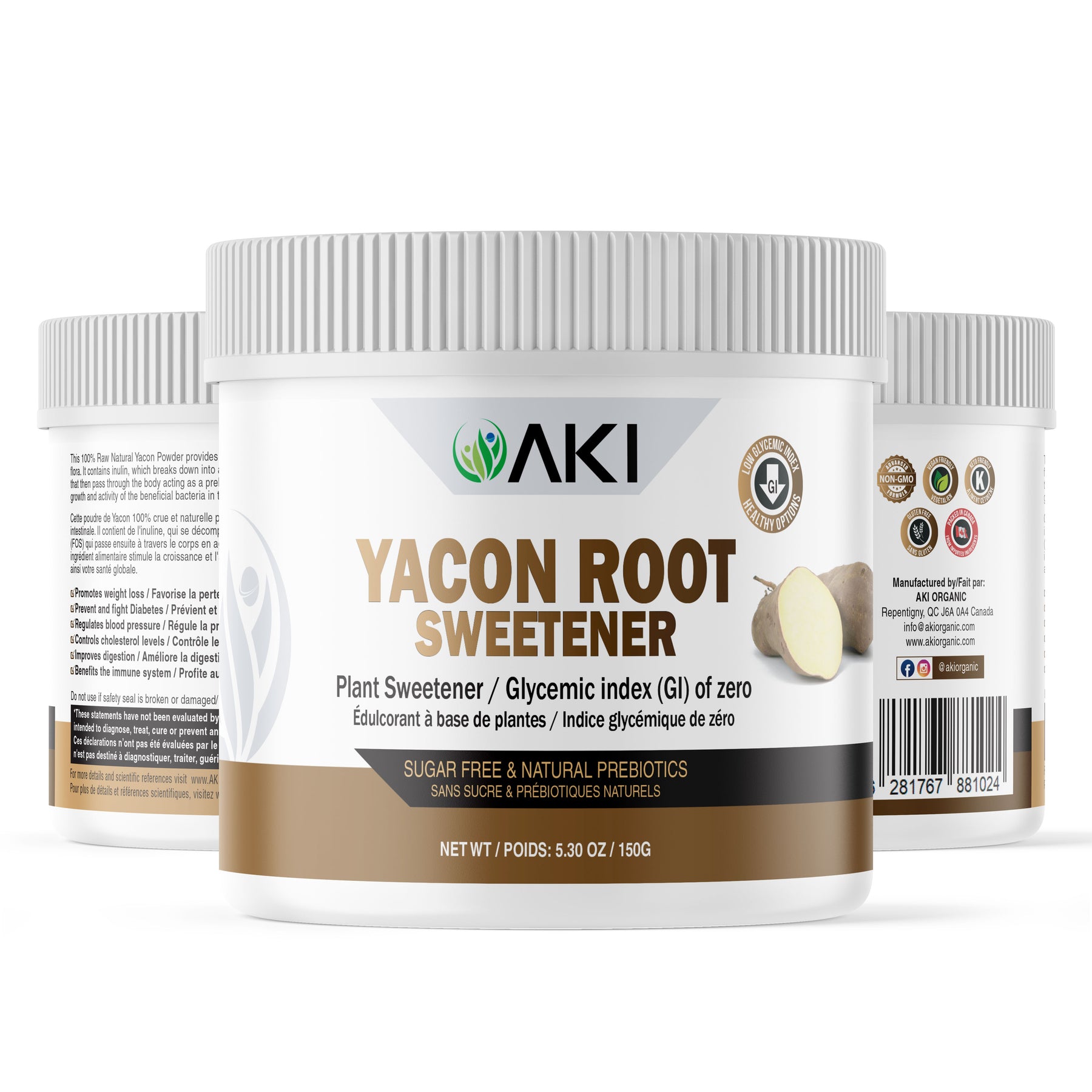 Yaco Root Organic Yacon Root Powder: Natural Sweetener for Health & Wellness ...