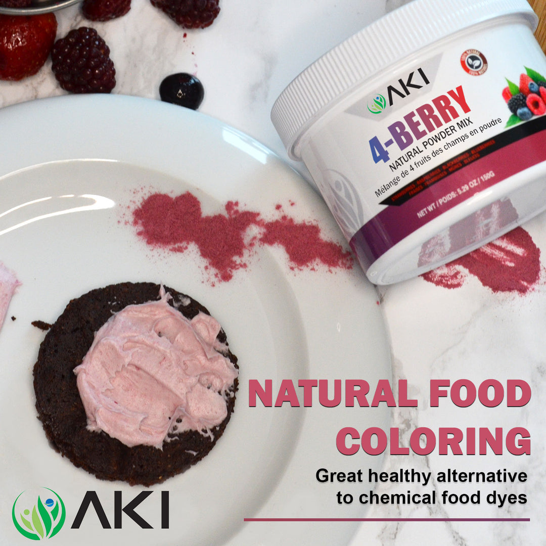 Aki Organic 4-Berry Organic Powder Mix 5.20 oz / 150 g