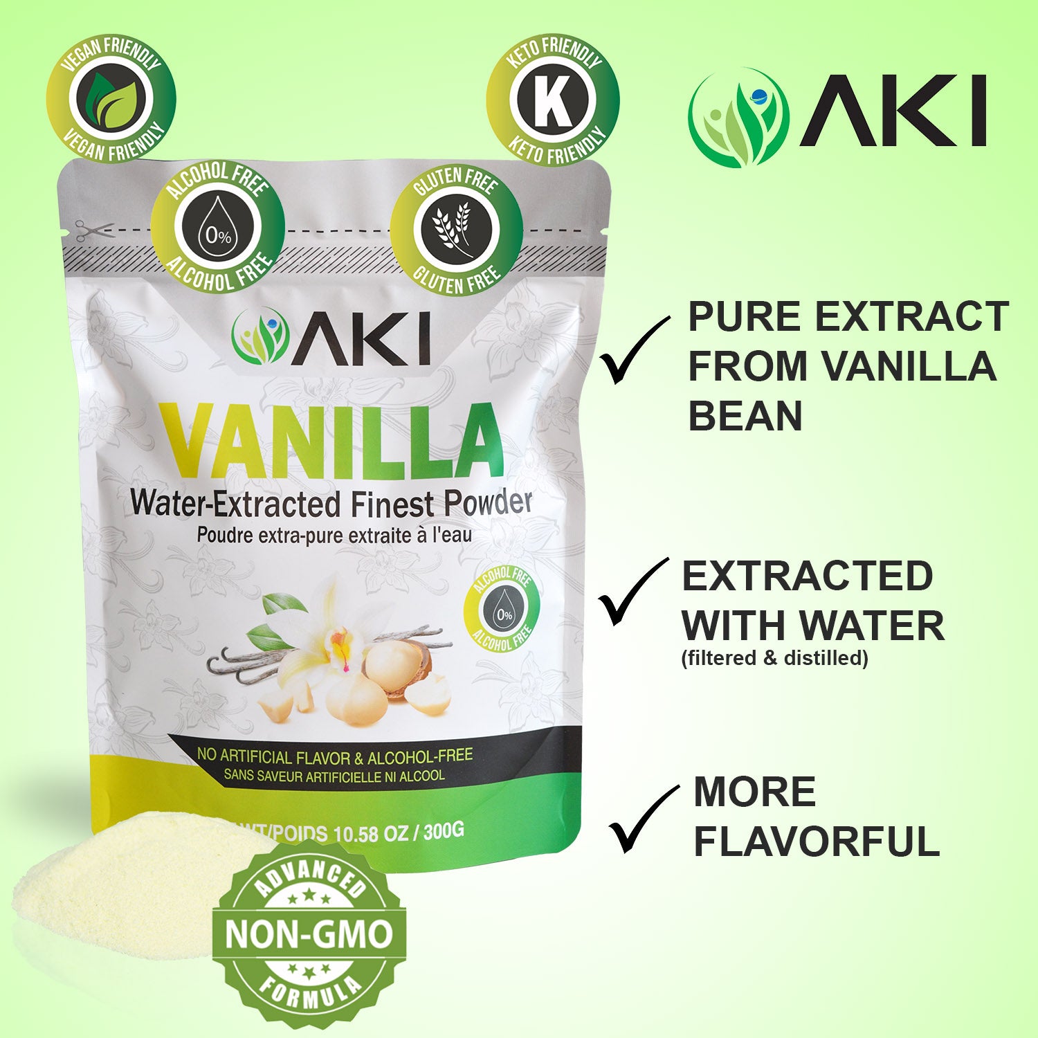 Fine Vanilla Powder Natural Extract (10.58OZ /300Gr)
