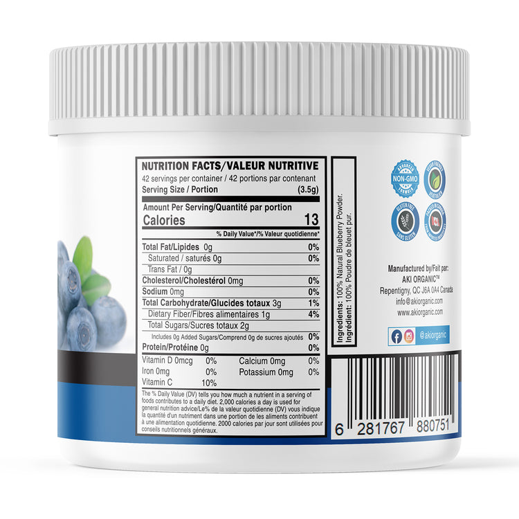 100% Blueberry Powder (5.29 oz / 150g)