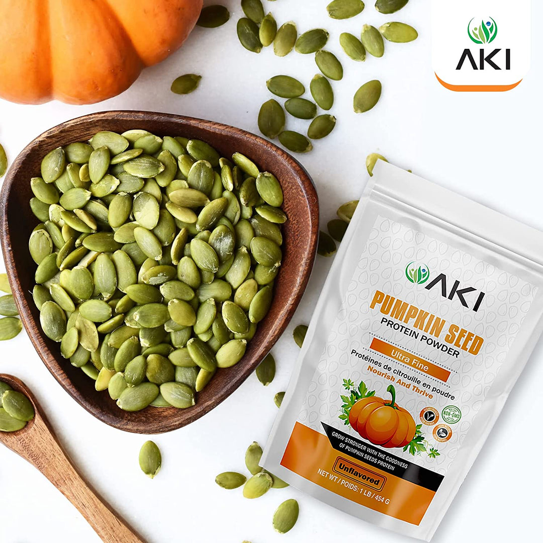 AKI Pumpkin Seeds Protein Powder ( 1lb / 454g)