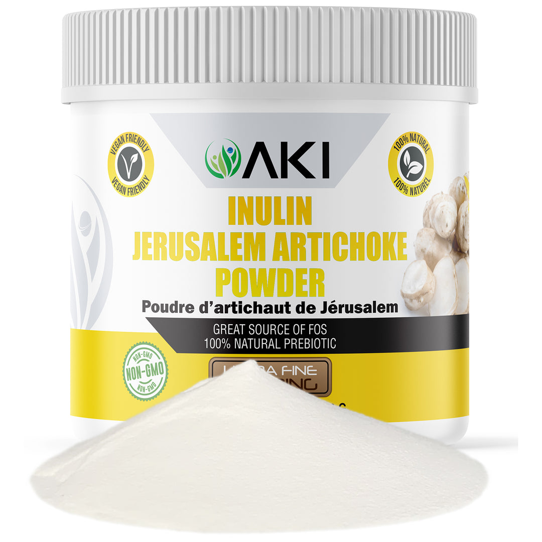 AKI Inulin Jerusalem Artichoke Powder (6oz/170g) | Good in Fiber & Prebiotic