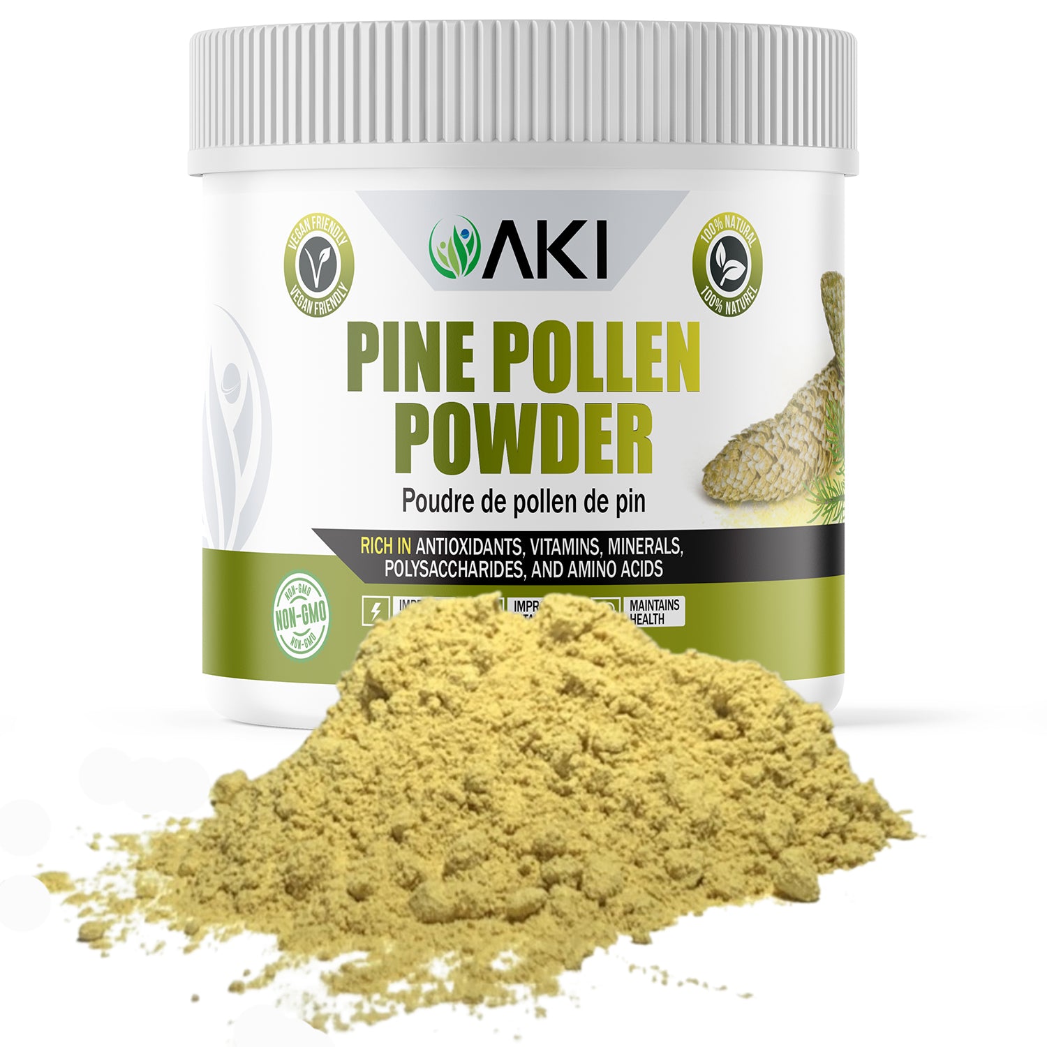 Pine Pollen Powder, 3oz / 85gr